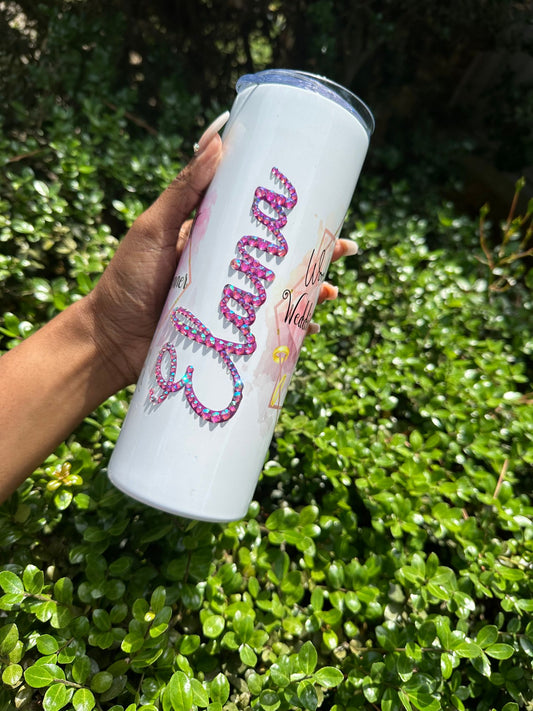 Wedding Planner Personalized 20oz Stainless Steel Tumbler with Custom Name