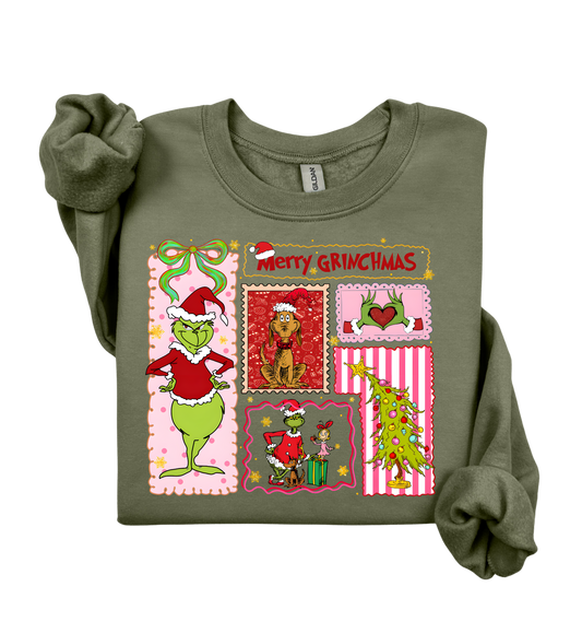 Grinch and Max Christmas Sweatshirt | Cozy Holiday Crewneck